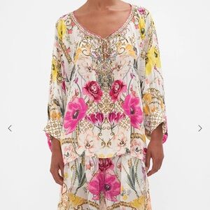 NEW NWT Camilla Raglan Sleeve Blouse With Cuff Destiny Calling OS